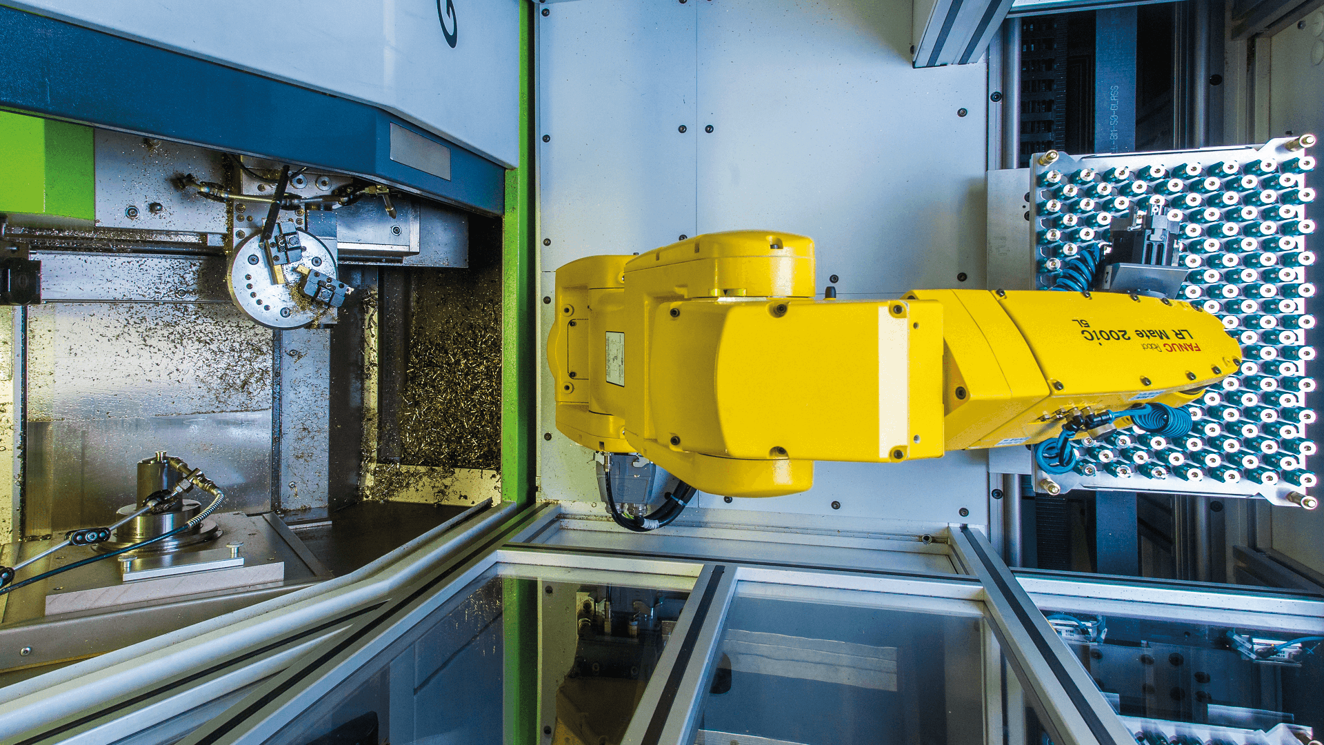 Vollautomatische, robotergestützte Fertigung bei Grohe Technology